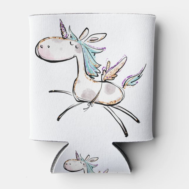 A Magical Unicorn Can Cooler (Front)