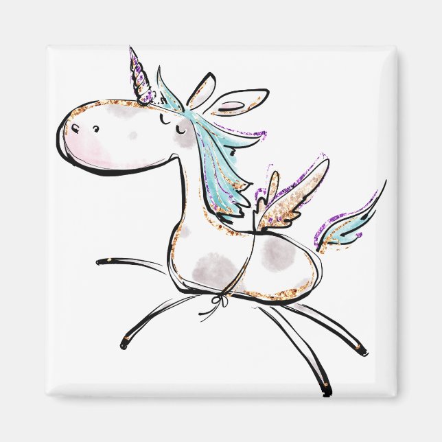 A Magical Unicorn Magnet (Front)