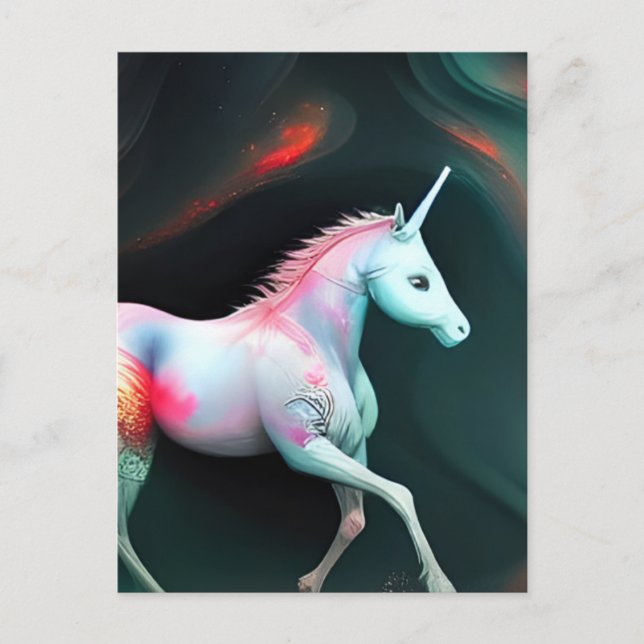 A Magical Unicorn Postcard (Front)