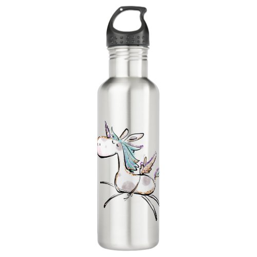 A Magical Unicorn Stainless Steel Water Bottle