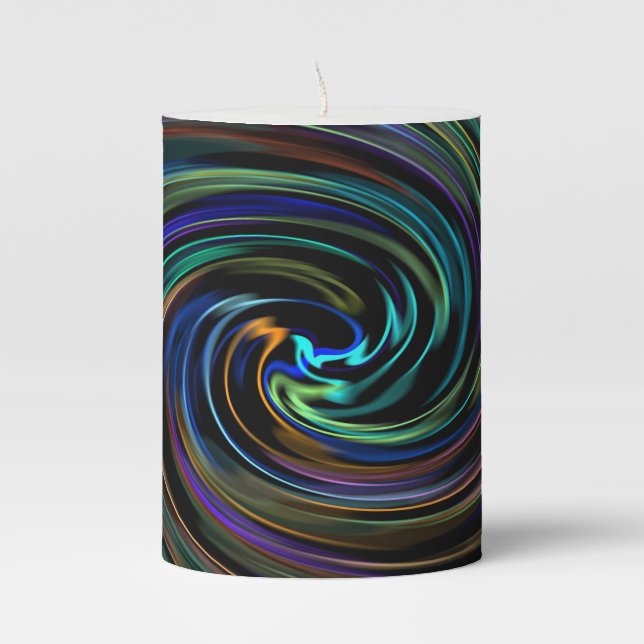 A Magical Whirlwind Pillar Candle (Front)