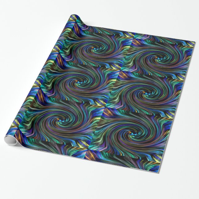 A Magical Whirlwind Wrapping Paper (Unrolled)