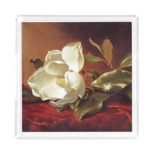 A Magnolia on Red Velvet, famous painting, Acrylic Tray