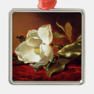 A Magnolia on Red Velvet, Metal Ornament