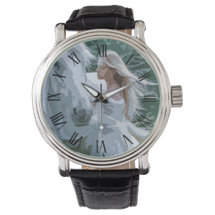 A Maiden and a White Horse Men's Watch
