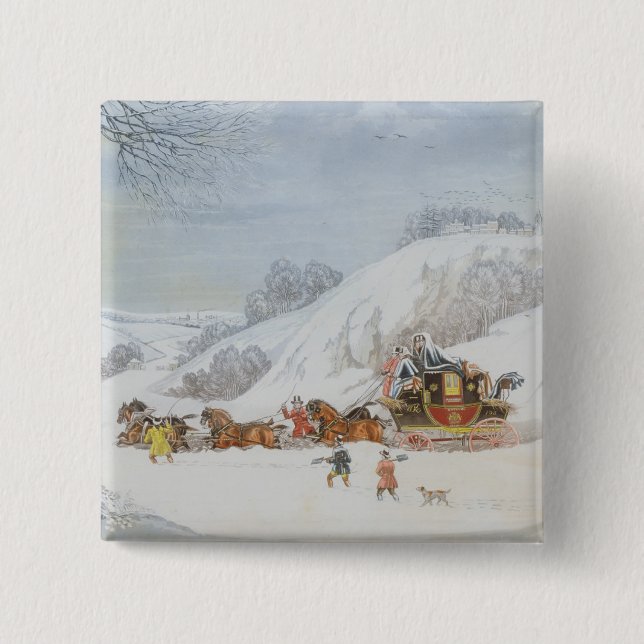 A Mail in Deep Snow Button (Front)
