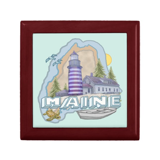 A Maine Lighthouse Gift Box (Front)