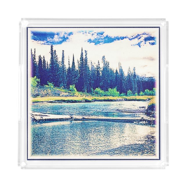 A Majestic Canadian Wilderness Forest. Buy Now Acrylic Tray (Front)