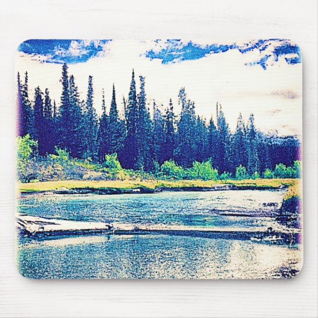 A Majestic Canadian Wilderness Forest. Buy Now Mouse Pad (Front)