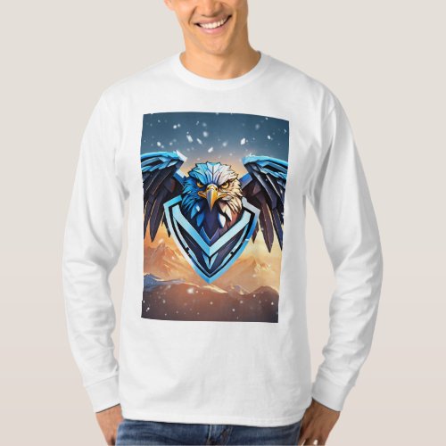 A majestic eagle with its wings T_Shirt
