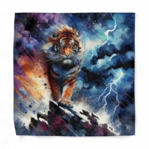 A majestic tiger bandana