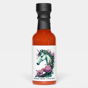 A Majestic Unicorn with Blooming Beauty Hot Sauces