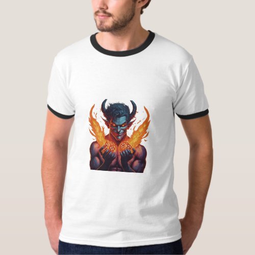 A male devil angel T_Shirt