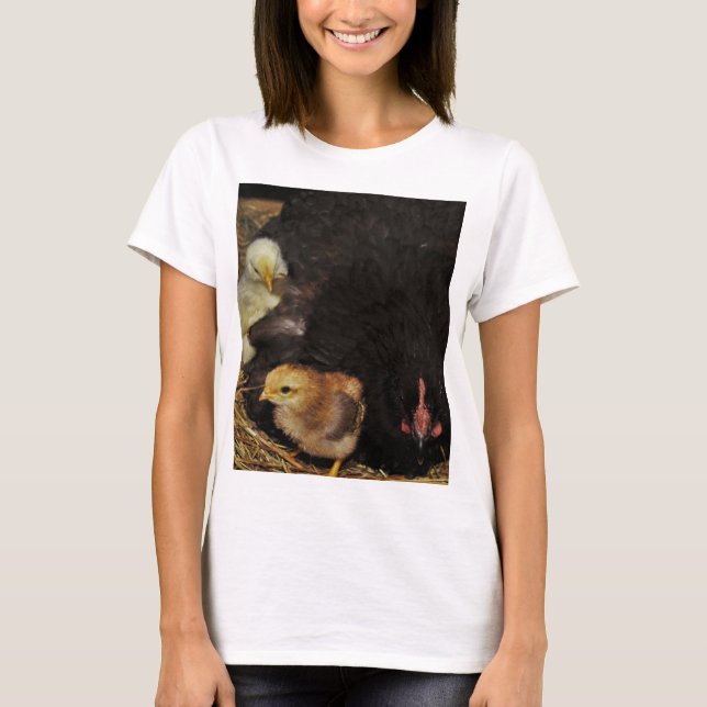 A Mama and Her Chicks T-Shirt (Front)