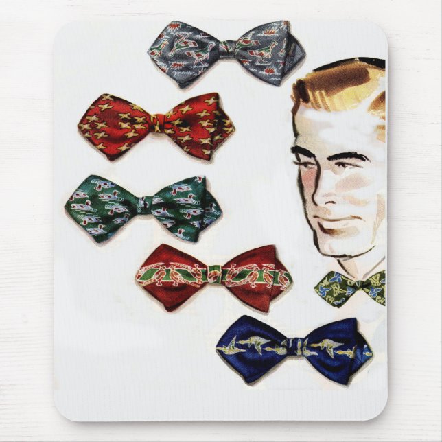 a man and his bowties mouse pad (Front)