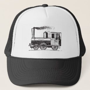 A Man and His Train - Black Trucker Hat