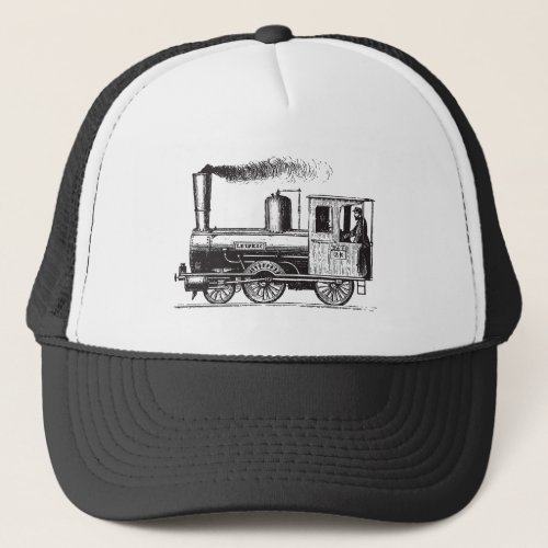 A Man and His Train _ Black Trucker Hat