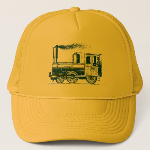 A Man and His Train _ Dark Green Trucker Hat