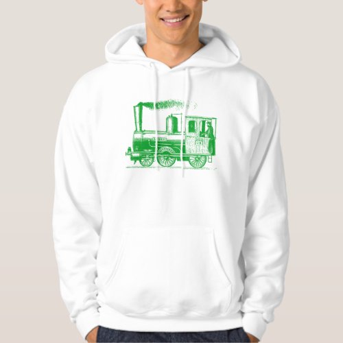 A Man and His Train _ Grass Green Hoodie