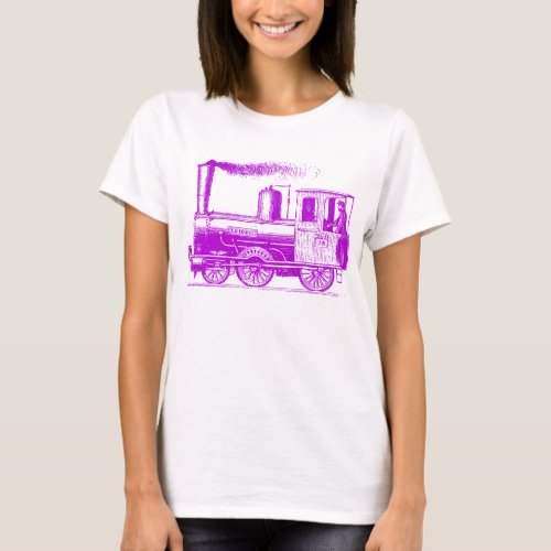 A Man and His Train _ Purple T_Shirt