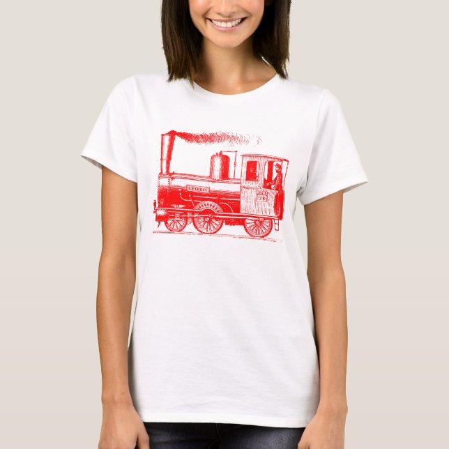 A Man and His Train - Red T-Shirt (Front)