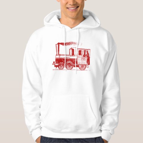 A Man and His Train _ Ruby Hoodie