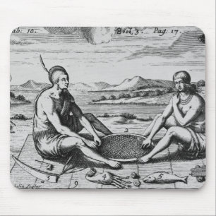 A Man And His Wife At Dinner, 1705 Mouse Pad