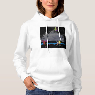 A man chased by zombies hoodie