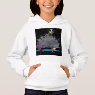 A man chased by zombies hoodie