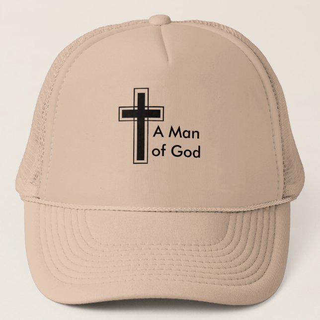 A Man of God Trucker Hat (Front)