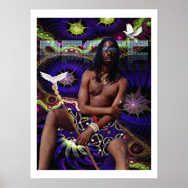 A Man of Peace – African‑Inspired Art Poster (Front)