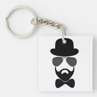 A man of style keychain