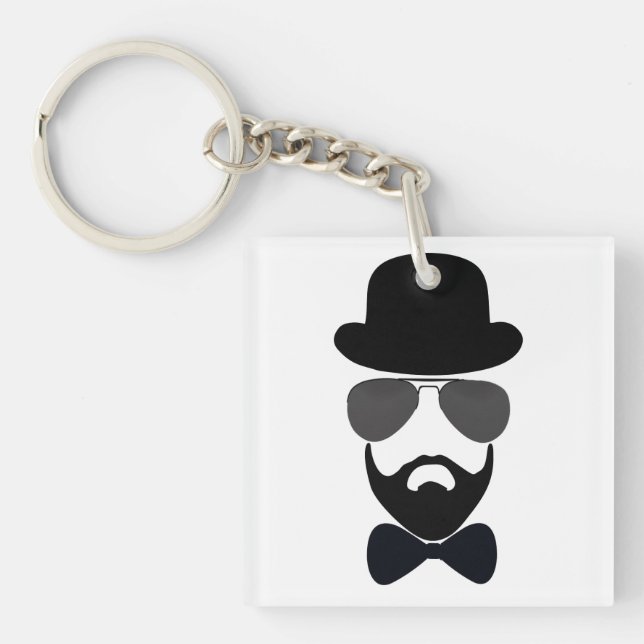 A man of style keychain (Front)