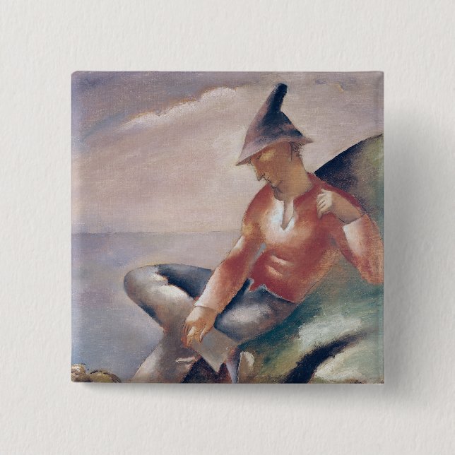 A Man Pinback Button (Front)