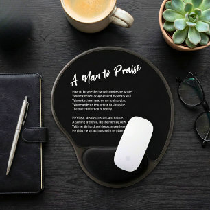 "A Man to Praise" Sentimental  Gel Mouse Pad