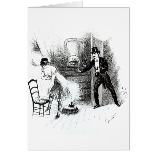 A man visiting a prostitute cards (Front)