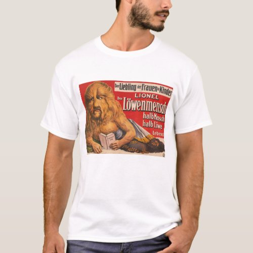 A Man With Lions Head Reading Shakespeare 1913 T_Shirt