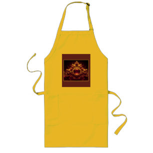A Manipulated Purple Mandelbrot With Glass Balls Long Apron