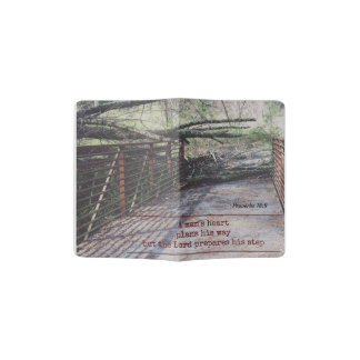 A man's heart plans his way - Proverbs 16:9 Passport Holder