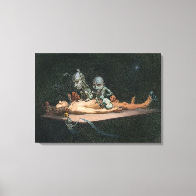 A Man's Near Death Experience & Gothic Spirits Canvas Print (Front)