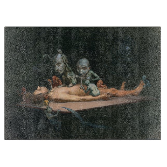 A Man's Near Death Experience & Gothic Spirits Cutting Board (Front)