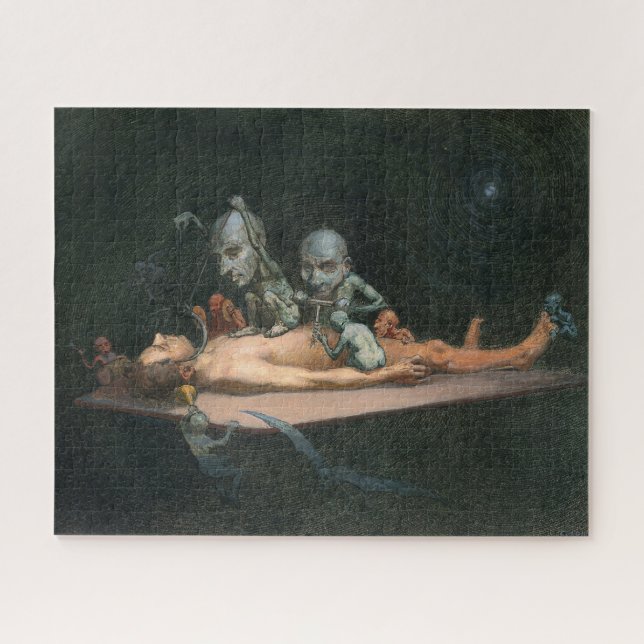 A Man's Near Death Experience & Gothic Spirits Jigsaw Puzzle (Horizontal)