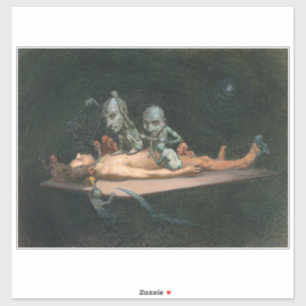 A Man's Near Death Experience & Gothic Spirits Sticker