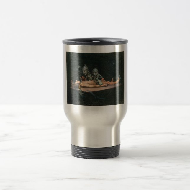 A Man's Near Death Experience & Gothic Spirits Travel Mug (Center)