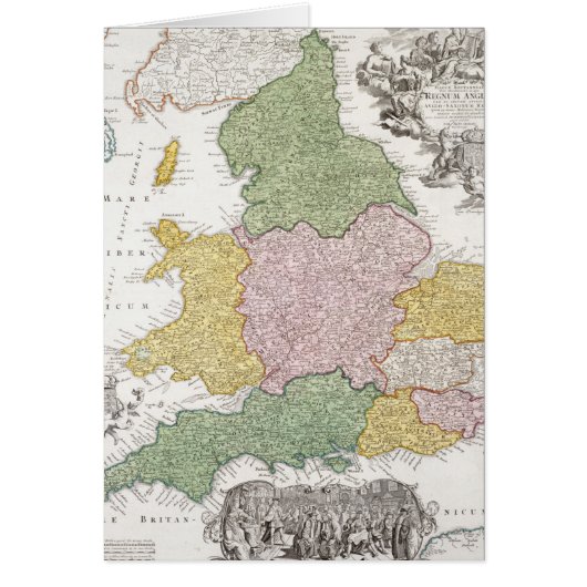 A Map of England | 1760 Cards (Front)