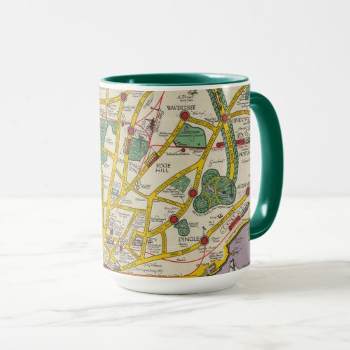 A Map of Merseyside Liverpool Mug