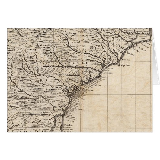 A Map of the British Empire in America Sheet 10 Cards (Front Horizontal)
