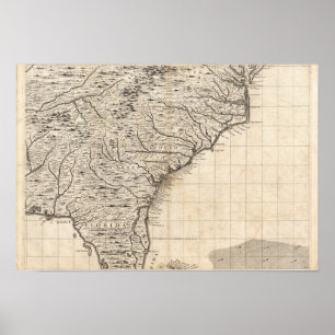 A Map of the British Empire in America Sheet 10 Poster