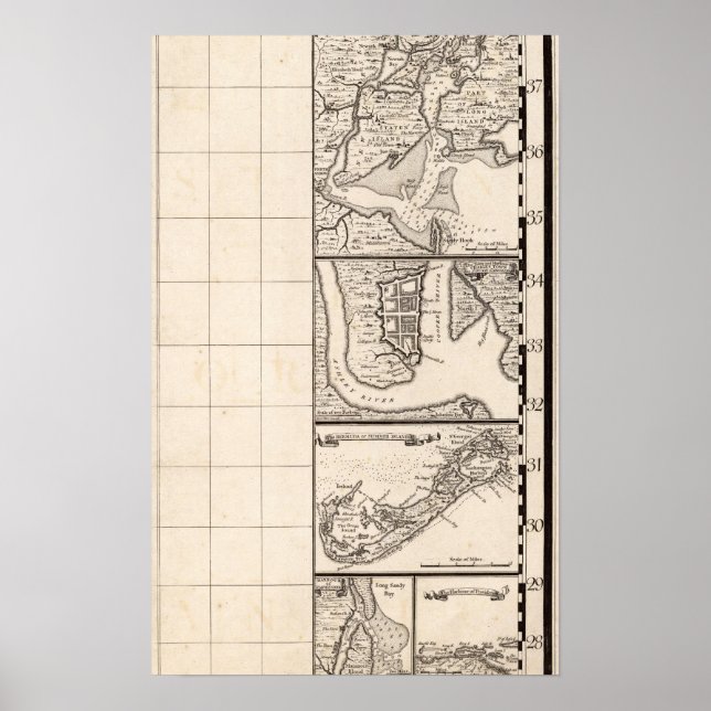 A Map of the British Empire in America Sheet 12 Poster (Front)