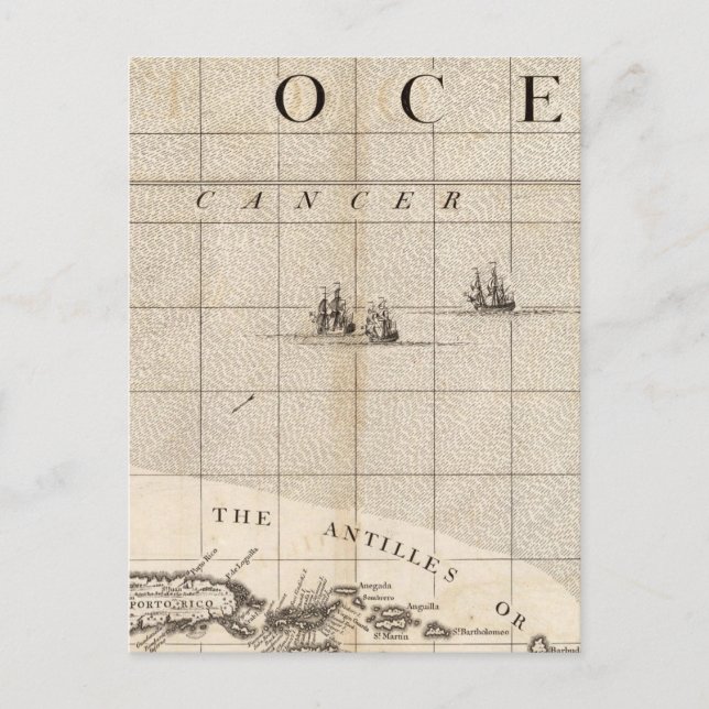 A Map of the British Empire in America Sheet 15 Postcard (Front)